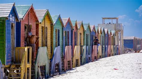 Colorful Beach House At Muizenberg Beach Cape Town Beach Huts