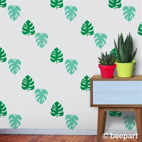 A Modern And Bright Leaf Pattern Design For Your Walls Monstera