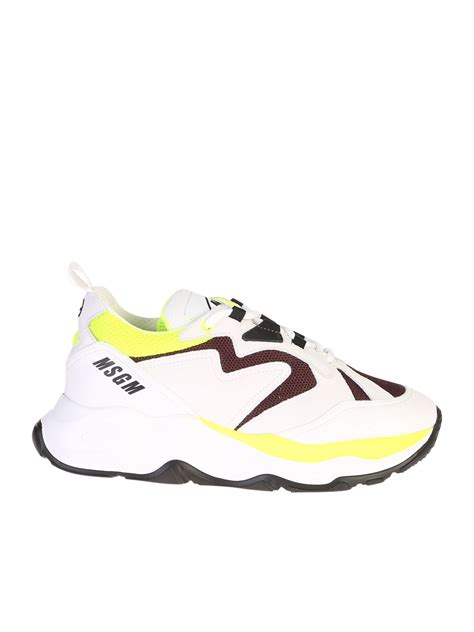 MSGM MSGM Branded Sneakers - White - 10843310 | italist