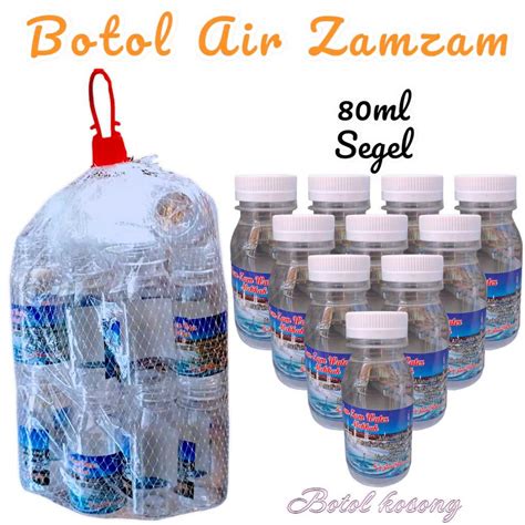 Jual Botol Air Zam Zam Ukuran 80ml Per PACK 25PCS Zam Zam Kosong