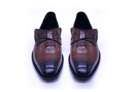 Men S Handmade Brown Patina Loafers Leather Dress Shoes For Men On Storenvy