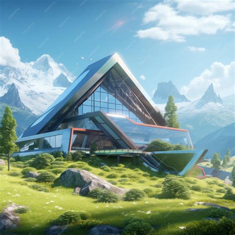 Premium AI Image | Unveiling the Futuristic Metaverse Hub A Modern