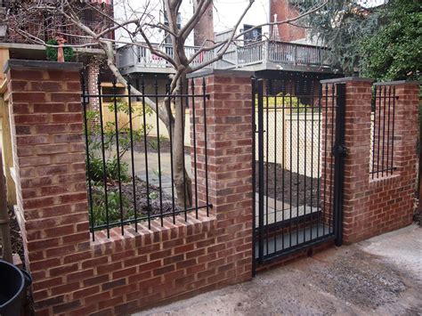 Brick Fence Gate