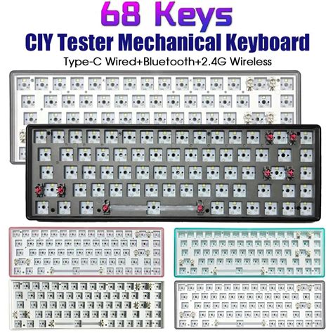 CIY Tester Mechanical Keyboard Axis Kit Hot Swap Customized Keyboard 68