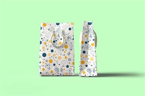 Front And Side View Gift Bag Mockup Graphic By Rami S Design Creative