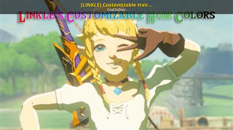 Linkle Customizable Hair Colors The Legend Of Zelda Breath Of The Wild Switch Mods