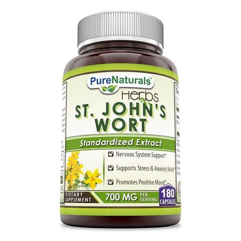 Pure Naturals St Johns Wort 700 MG Hypericum Perforatum Extract In