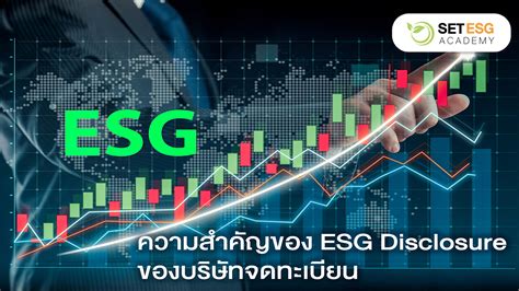 ความสำคัญของ Esg Disclosure ของบริษัทจดทะเบียน Set Investnow