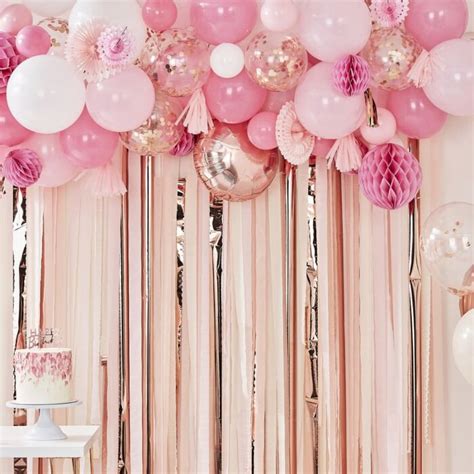 Blush And Peach Birthday Backdrop Kit Party Supplies Inspired By Alma