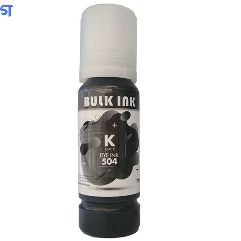 Tinta Refil Bulk Ink Compativel Epson Corante Preto Ml Dye