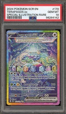 Pokemon Terapagos Ex Stellar Crown Special Illustration Rare 170 PSA