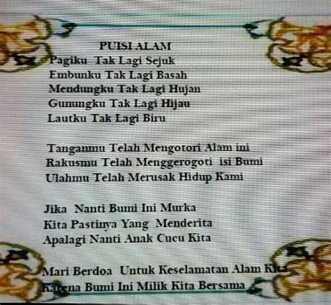 Contoh Puisi Pendidikan Lembar Edu