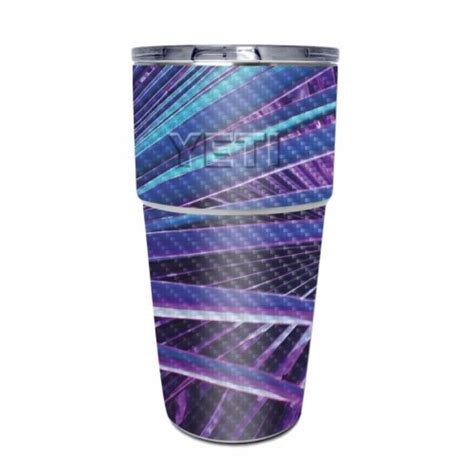 MightySkins CF YEPINT16SI Neon Palms Carbon Fiber Skin For Yeti Rambler