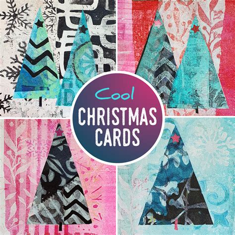 Christmas Cards - 'Cool' set of 4 - Julia Harwood Art