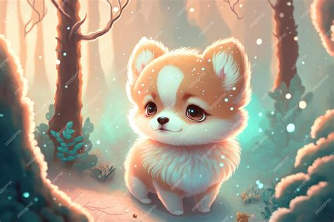 Hình ảnh Cute Anime Dog Trong Phong Cách Manga Nhật Bản