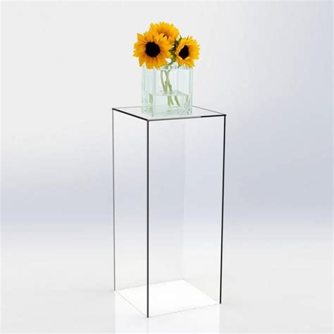 Clear Acrylic Pedestals Plexiglass Pedestals Plastic Etsy