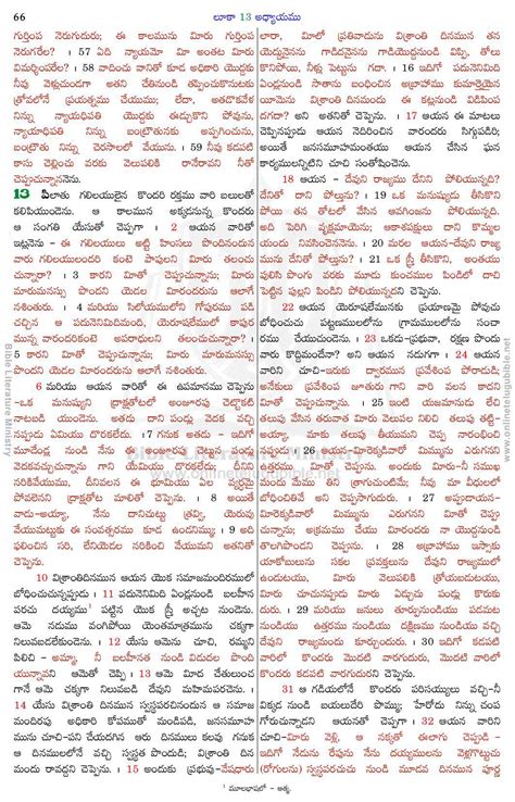 Bible Literature Ministry Telugu Bible Luke Chapter 13