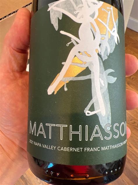 2021 Matthiasson Cabernet Franc Matthiasson Vineyard Usa California