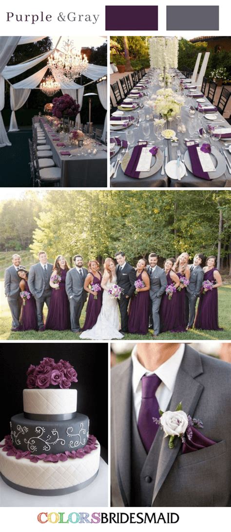 Fall Wedding Colors with Purple - 10 Purple Wedding Color Schemes ...