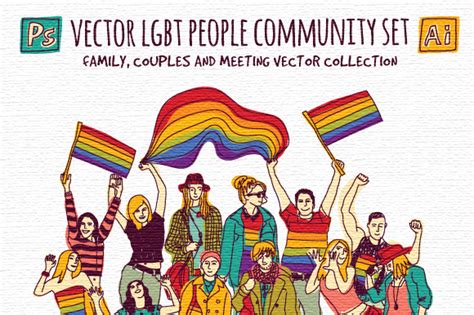 Vector Lgbt People Community Set ~ Illustrations ~ Creative Market