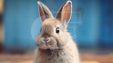 Adorable Picture of a Small Brown Rabbit with Perked Ears stock photo ...