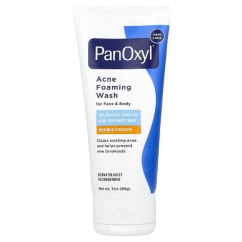 Panoxyl Acne Foaming Wash 10 Benzoyl Peroxide Maximum Strength 3 Oz 85 G 3 Oz Smith’s