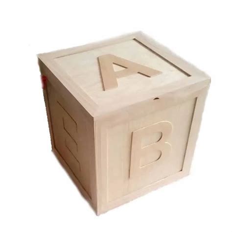 Heartland Workshop Abc Storage Boxwooden Crate Storage Box With Lid