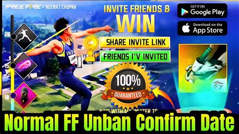 Ff Unban Confirm Date Free Fire Unban News Today Normal Free Fire