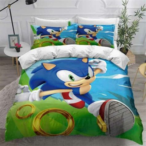 Sonic The Hedgehog Bedding Sett Duvet Cover With Etsy