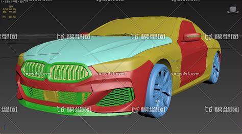 2019款宝马8系超级跑车模型 轿车模型库 3ds Maxmax模型下载 Cg模型网