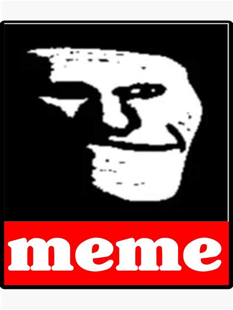 "Dark Face - Original Funny Internet Meme" Sticker for Sale by ...