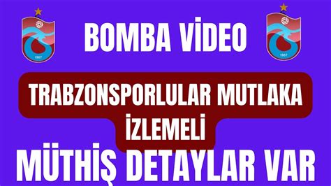 Panik Yok Trabzonspor Un Gelece I Ayd N Detaylar Videoda Trabzonspor