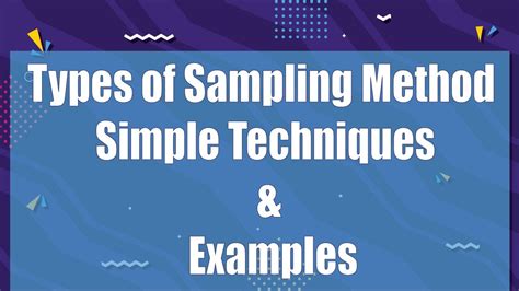 Types Of Sampling Method Simple Techniques And Examples Youtube