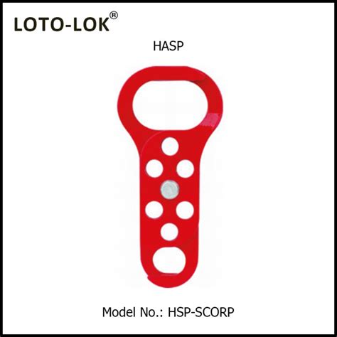 Lockout Steel Hasp Hsp Scorp With Dual Jaw For Padlocks Loto