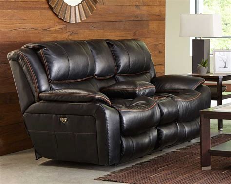 CatNapper Beckett Power Reclining Console Loveseat with Storage ...