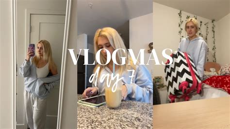 Vlogmas Day 7 Busy Finals Day Packing For Winter Break And Snow☃️ ️