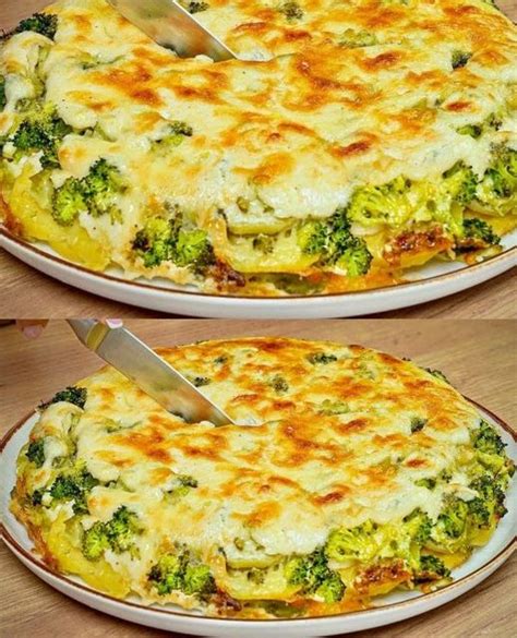 Delicious Broccoli And Potato Gratin With Creamy Bechamel Sauce Made