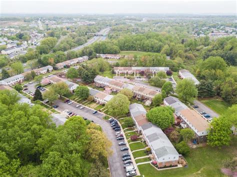 Aerial Of Parkville Homes In Baltimore County Maryland Stock Photo