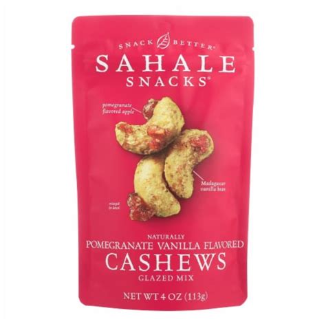 Sahale Snacks Cashews Glazed Nuts Pomegranate And Vanilla Case Of 6