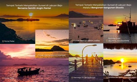 Sunset Di Labuan Bajo Dramatis Dan Keren