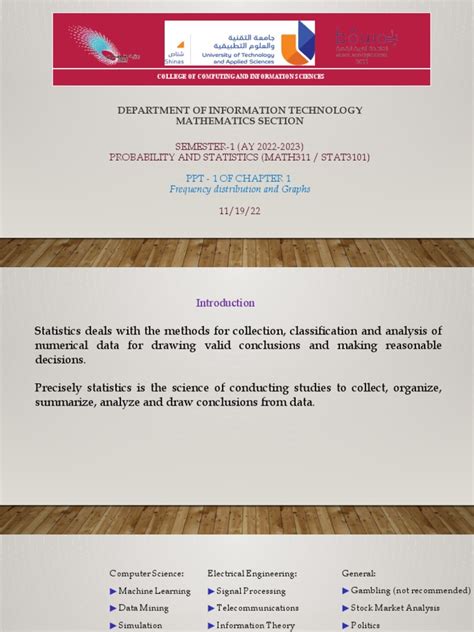 1 - Chapter 1 - Frequency Distribution and Graphs | PDF | Statistics ...