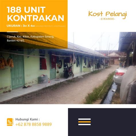 kontrakan pelangi cikande serang kost campur banten serang murah
