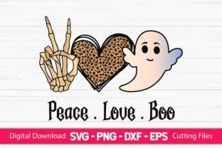 Peace Love Boo Graphic By Craftartsvg Creative Fabrica