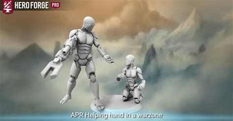 Apr Helping Hand In A Warzone Made With Hero Forge