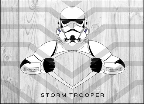 Storm Trooper Poitrine Ouverte SVG PNG Clipart Etsy France