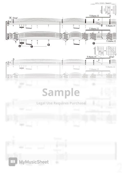 Daisuke Minamizawa Etude 11 Body Hit Solo Guitar Sheets