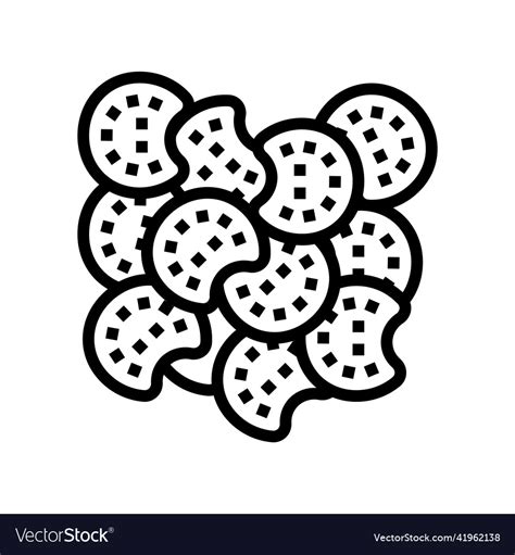 Poppy seed line icon Royalty Free Vector Image