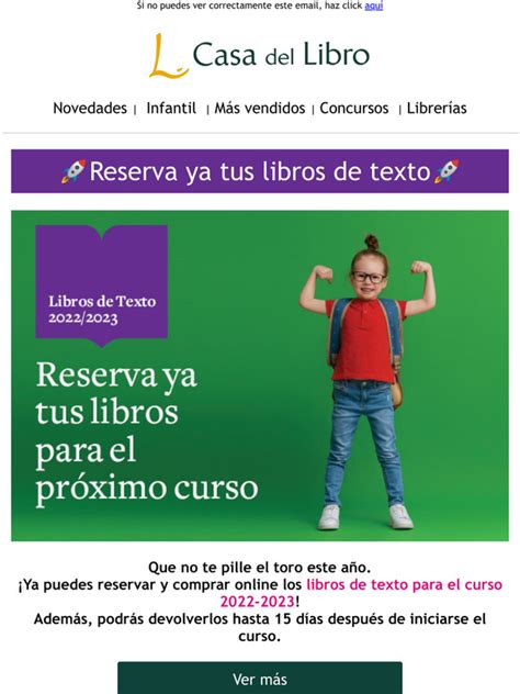 Casa Del Libro ES Lector Reserva Ya Tus Libros De Texto Milled