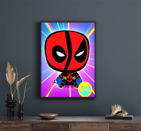 Deadpool Printable Art Deadpool Poster Deadpool Print Art Superhero