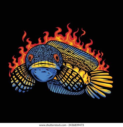 Snakehead Vector Cartoon Art Illustration On Stock Vector Royalty Free